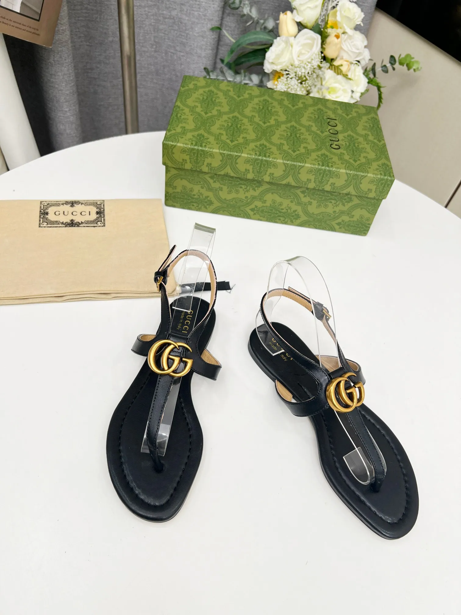 👟👟Ex-factory price P360👟👟 Women's shoe factory GUCCI official latest model, 5 colors optional, counter 1:1, code number: 35-43, (genuine leather base plus 30)